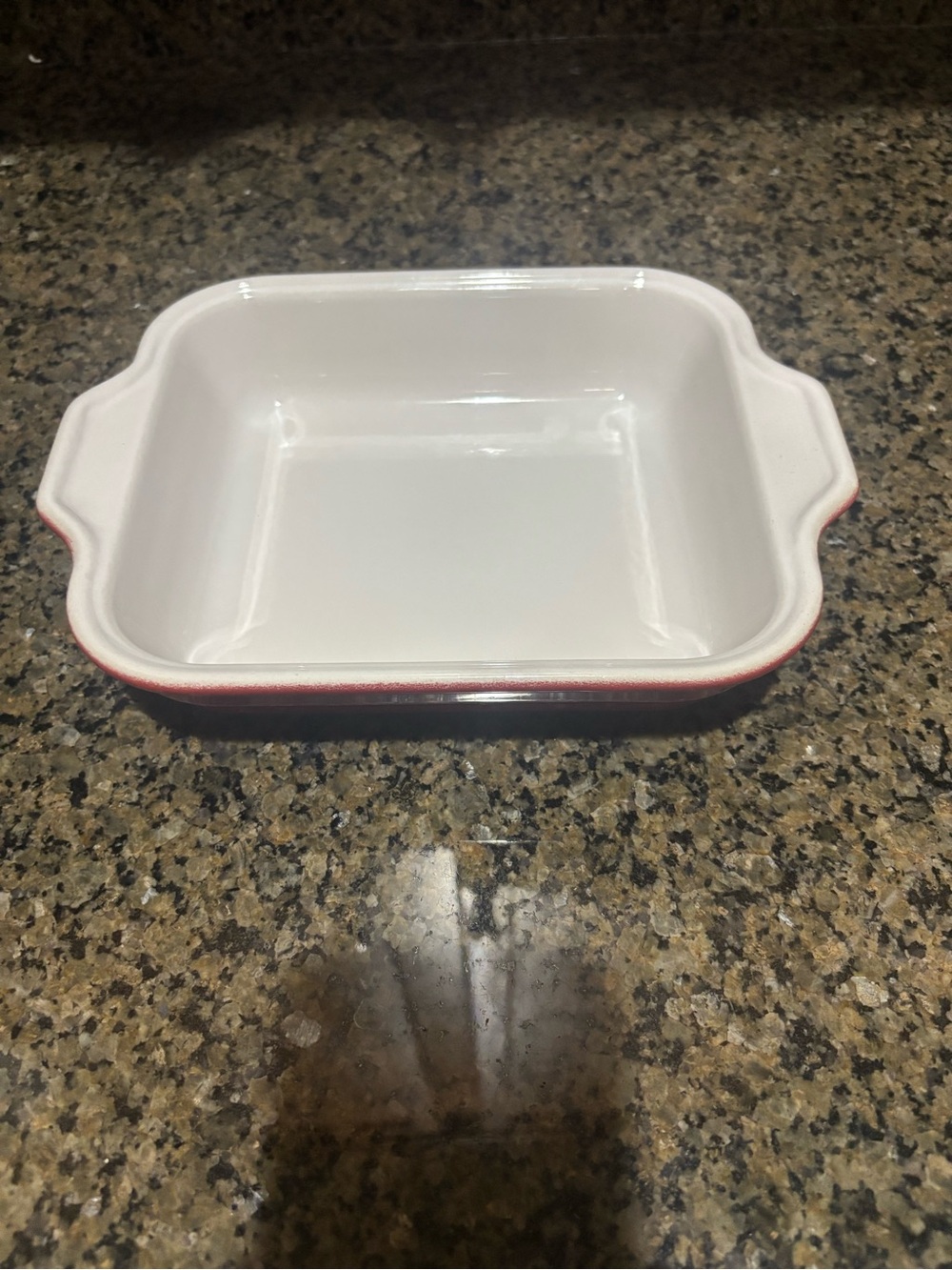 Emile Henry burgundy  stoneware Bake Dish